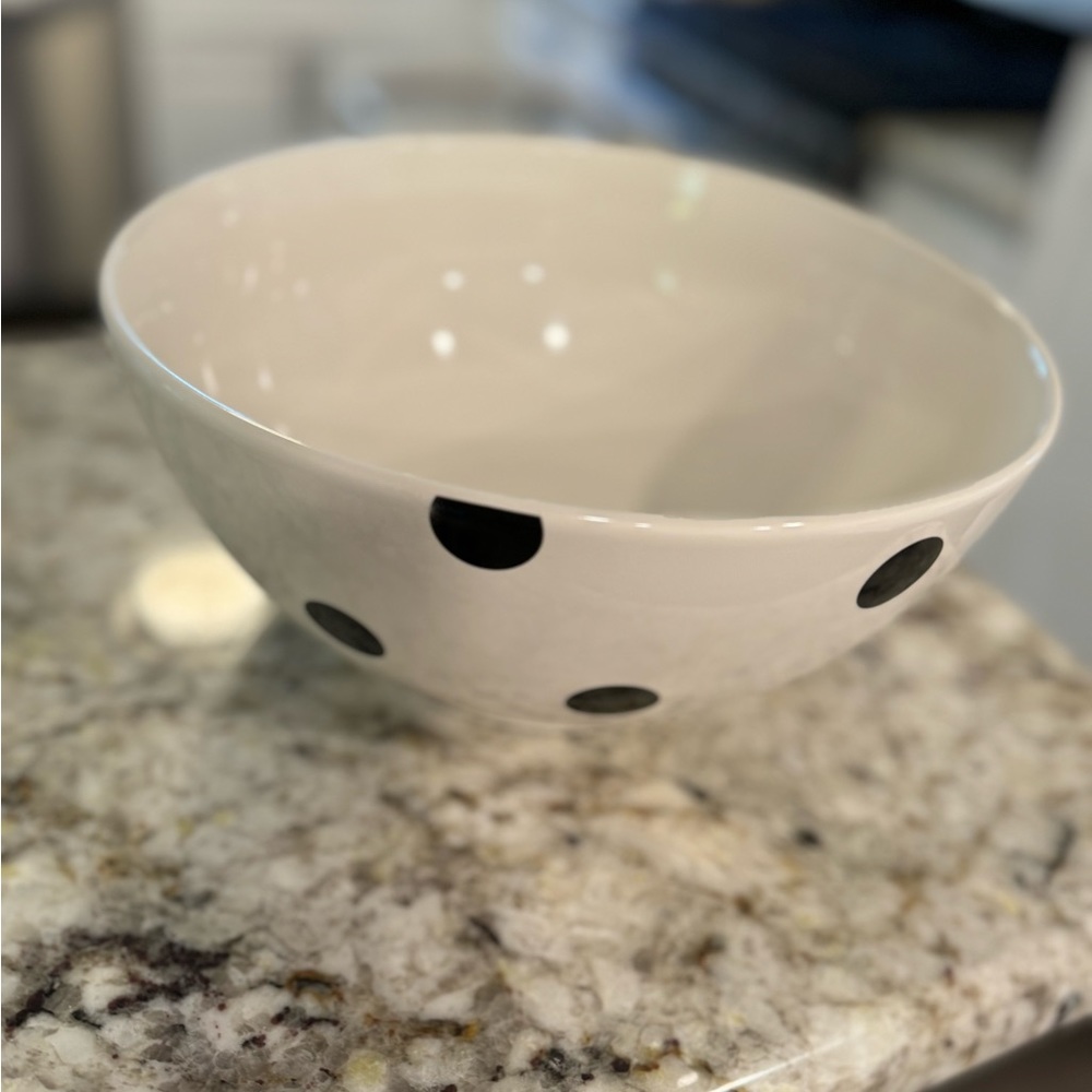Kate Spade Polka Dot Ceramic Bowl